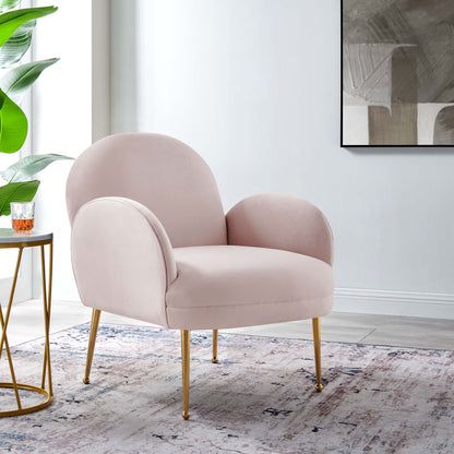 Modway Outlet Transcend Performance Velvet Armchair by Modway  Living Room Furniture Pink - EEI-5026-PNK