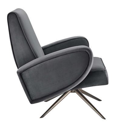 Modway Outlet Superior Performance Velvet Swivel Chair by Modway  Living Room Furniture Gray - EEI-5027-GRY