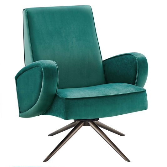 Modway Outlet Superior Performance Velvet Swivel Chair by Modway  Living Room Furniture Teal - EEI-5027-TEA