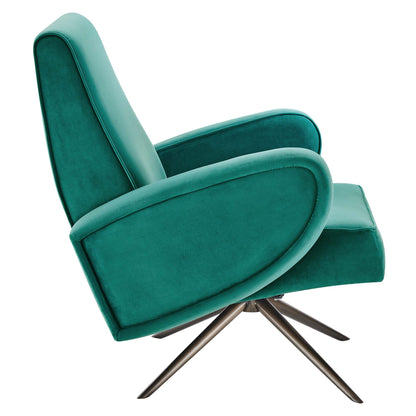 Modway Outlet Superior Performance Velvet Swivel Chair by Modway  Living Room Furniture Teal - EEI-5027-TEA
