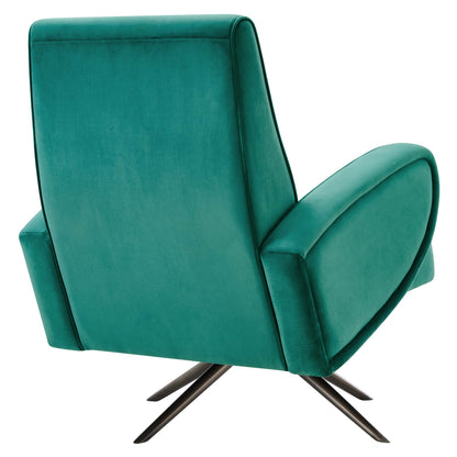 Modway Outlet Superior Performance Velvet Swivel Chair by Modway  Living Room Furniture Teal - EEI-5027-TEA