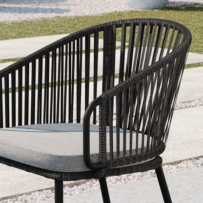 Modway - Harbor Outdoor Patio Armchair by Modway  Outdoor Furniture Bar and Dining Gray - EEI-5033-CHA-GRY