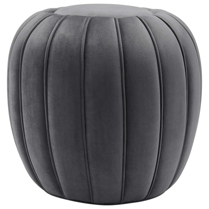 Modway Outlet Celebrate Channel Tufted Performance Velvet Ottoman by Modway  Living Room Furniture Gray - EEI-5034-GRY