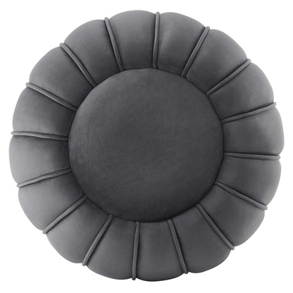 Modway Outlet Celebrate Channel Tufted Performance Velvet Ottoman by Modway  Living Room Furniture Gray - EEI-5034-GRY
