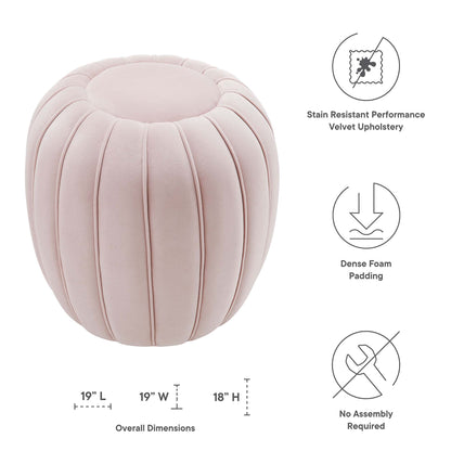 Modway Outlet Celebrate Channel Tufted Performance Velvet Ottoman by Modway  Living Room Furniture Pink - EEI-5034-PNK