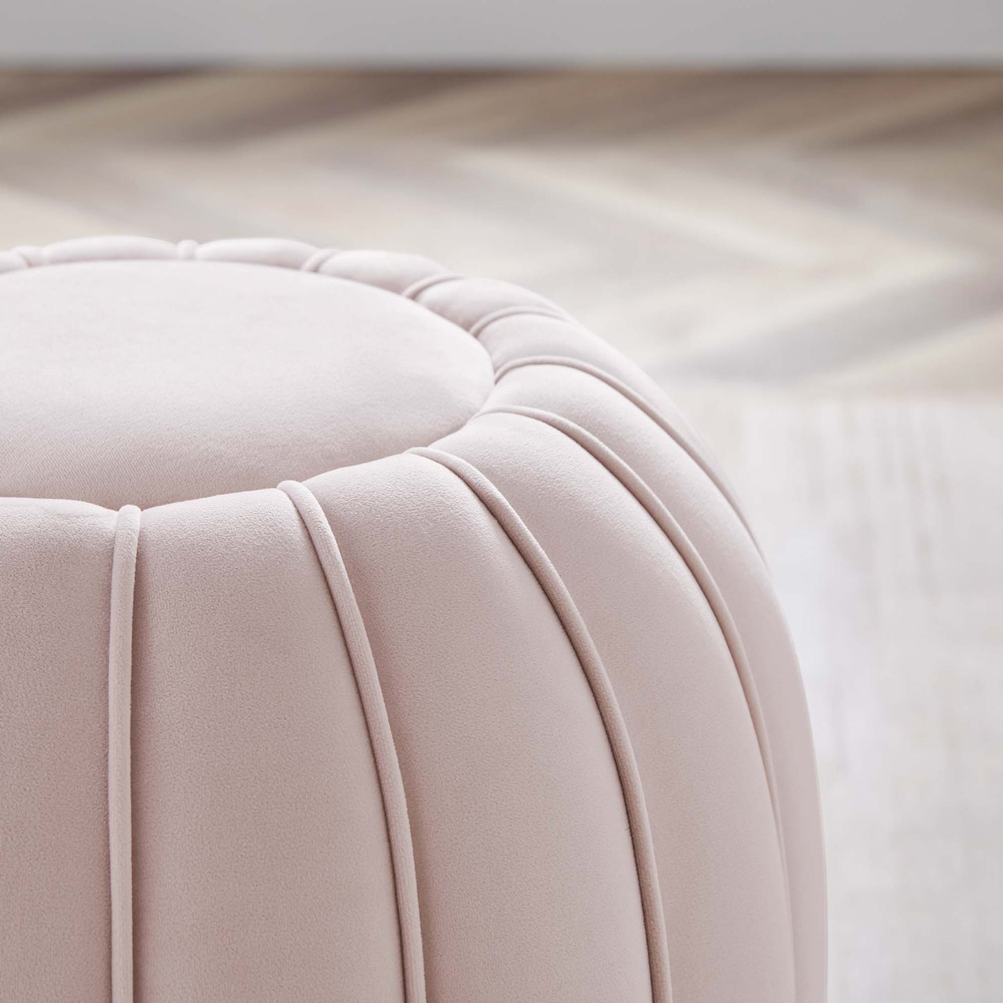 Modway Outlet Celebrate Channel Tufted Performance Velvet Ottoman by Modway  Living Room Furniture Pink - EEI-5034-PNK
