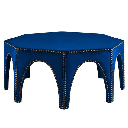 Modway Outlet Victory Performance Velvet Ottoman by Modway  Living Room Furniture Navy - EEI-5035-NAV