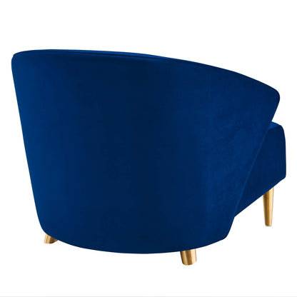 Modway Outlet Odyssey Performance Velvet Armchair by Modway  Living Room Furniture Navy - EEI-5038-NAV
