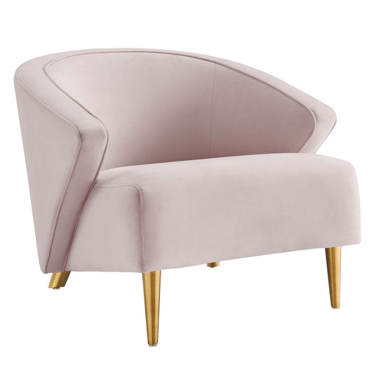 Modway Outlet Odyssey Performance Velvet Armchair by Modway  Living Room Furniture Pink - EEI-5038-PNK
