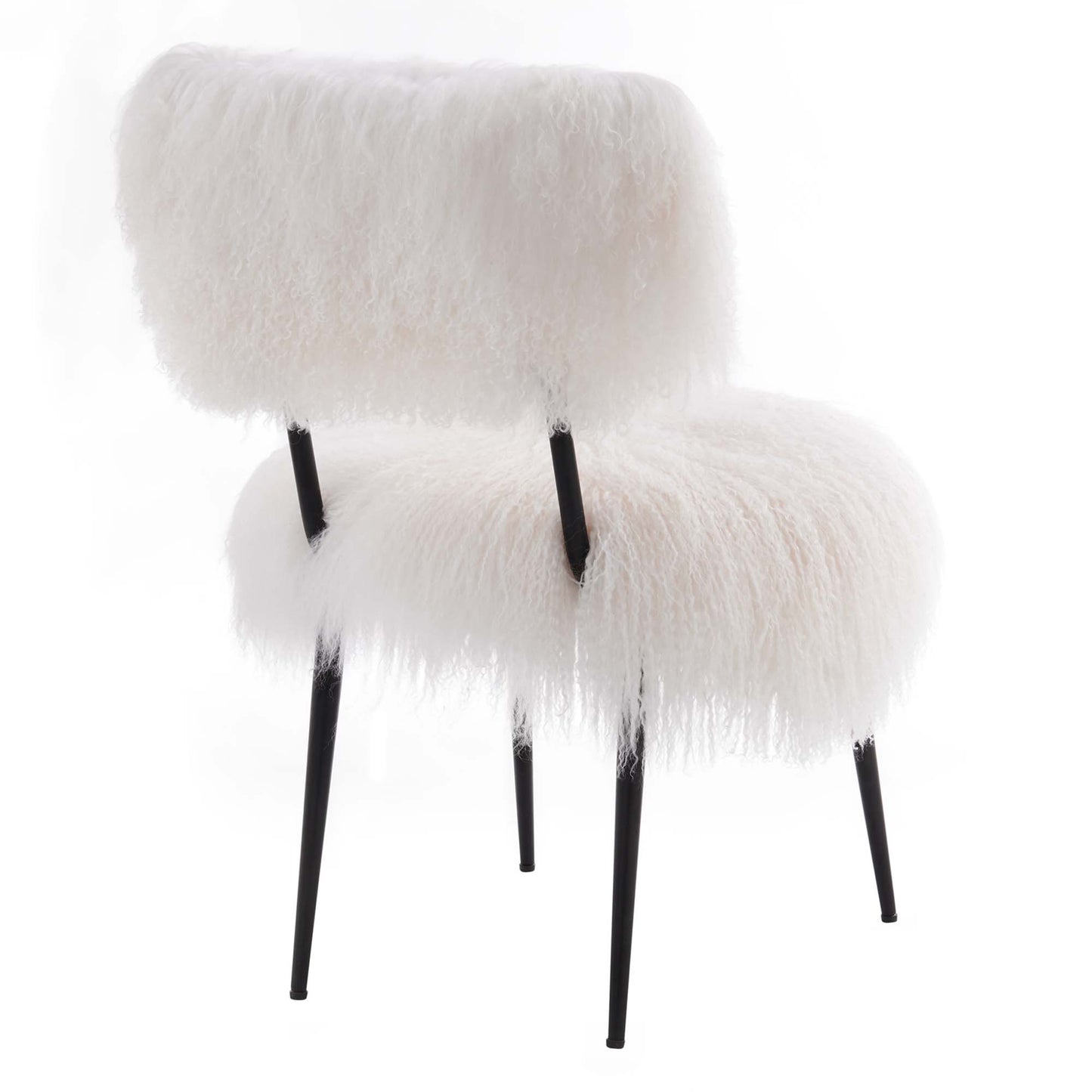 Modway Outlet Skylar Sheepskin Chair by Modway  Living Room Furniture White - EEI-5039-WHI