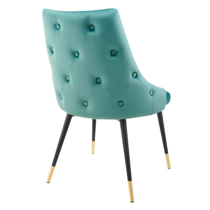 Modway Outlet Adorn Performance Velvet Dining Side Chair Set of 2 by Modway  Bar and Dining Furniture Teal - EEI-5043-TEA