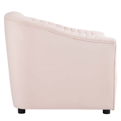 Modway Outlet Announce Performance Velvet Channel Tufted Armchair by Modway  Living Room Furniture Pink - EEI-5055-PNK