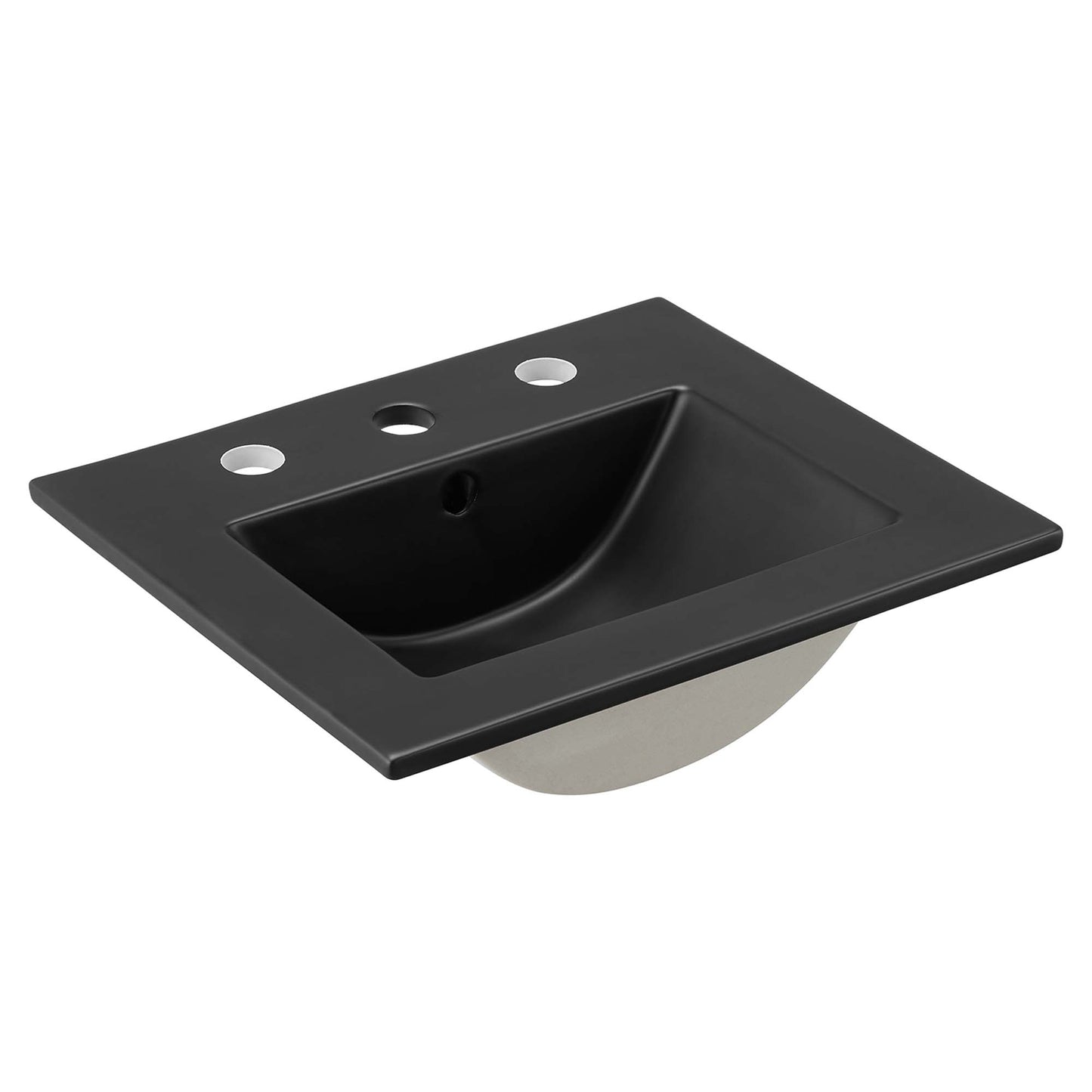 Modway - Cayman 18" Bathroom Sink by Modway  Bathroom Vanities Black - EEI-5068-BLK