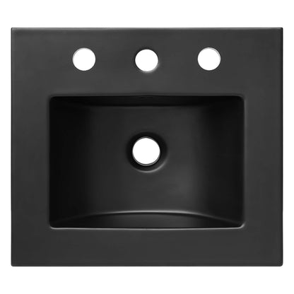 Modway - Cayman 18" Bathroom Sink by Modway  Bathroom Vanities Black - EEI-5068-BLK