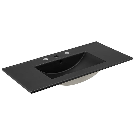 Modway - Cayman 36" Bathroom Sink by Modway  Bathroom Vanities Black - EEI-5071-BLK