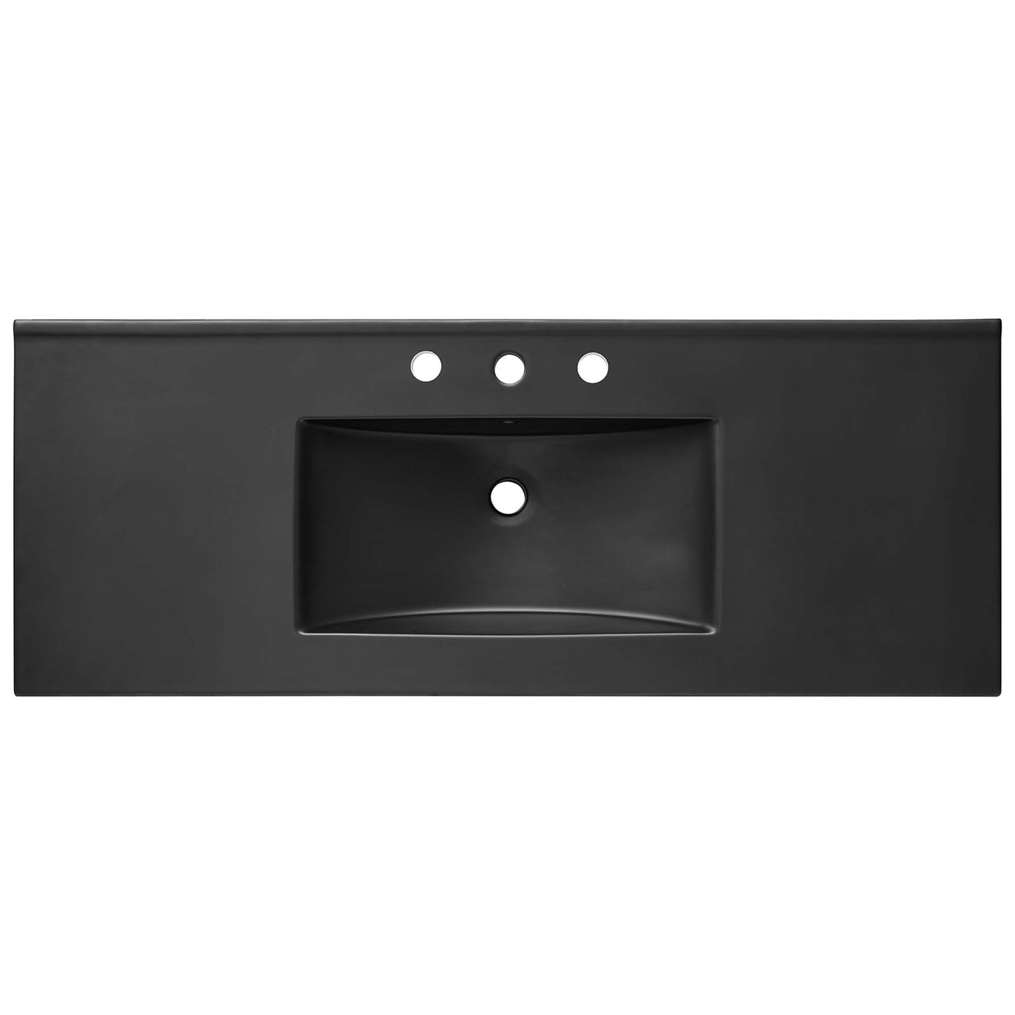 Modway - Cayman 48" Single Basin Bathroom Sink by Modway  Bathroom Vanities Black - EEI-5072-BLK