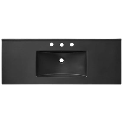 Modway - Cayman 48" Single Basin Bathroom Sink by Modway  Bathroom Vanities Black - EEI-5072-BLK