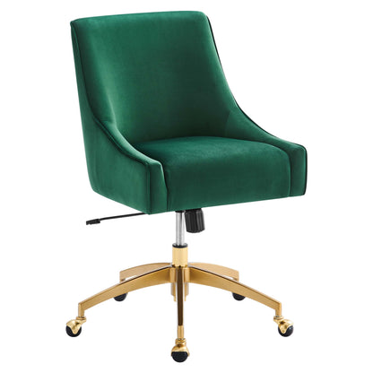 Modway Outlet Discern Performance Velvet Office Chair by Modway  Office Furniture Furniture Green - EEI-5079-GRN