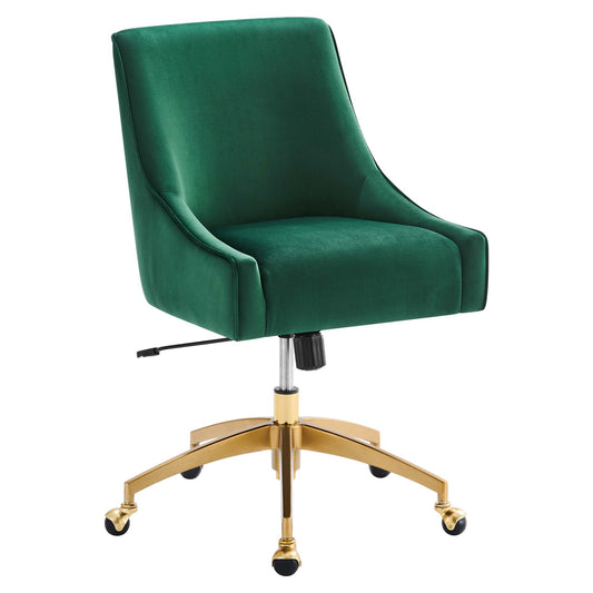 Modway Outlet Discern Performance Velvet Office Chair by Modway  Office Furniture Furniture Green - EEI-5079-GRN
