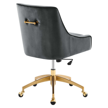 Modway - Discern Performance Velvet Office Chair by Modway  Office Furniture Office Chairs Gray - EEI-5079-GRY