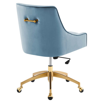 Modway - Discern Performance Velvet Office Chair by Modway  Office Furniture Office Chairs Blue - EEI-5079-LBU
