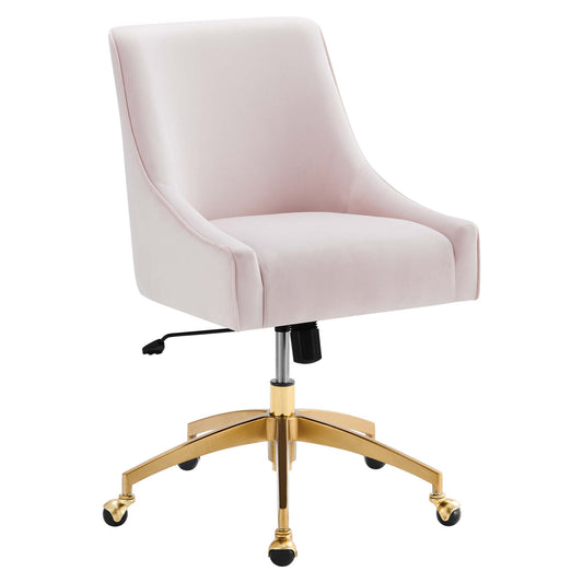 Modway - Discern Performance Velvet Office Chair by Modway  Office Furniture Office Chairs Red - EEI-5079-PNK