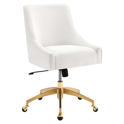 Modway - Discern Performance Velvet Office Chair by Modway  Office Furniture Office Chairs White - EEI-5079-WHI