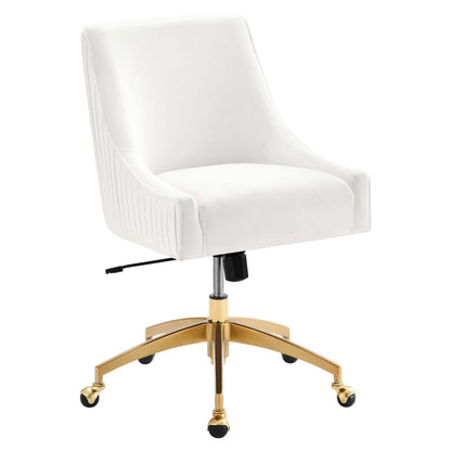 Modway - Discern Performance Velvet Office Chair by Modway  Office Furniture Office Chairs White - EEI-5080-WHI