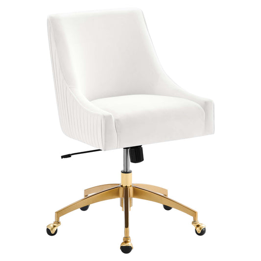 Modway - Discern Performance Velvet Office Chair by Modway  Office Furniture Office Chairs White - EEI-5080-WHI