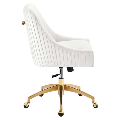 Modway - Discern Performance Velvet Office Chair by Modway  Office Furniture Office Chairs White - EEI-5080-WHI