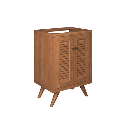Modway - Birdie 24" Teak Wood Bathroom Vanity Cabinet (Sink Basin Not Included) by Modway  Bathroom Vanities Brown - EEI-5086-NAT