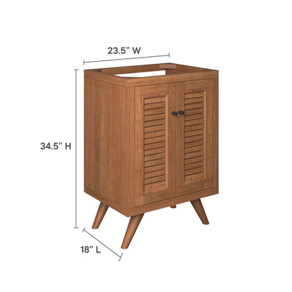 Modway - Birdie 24" Teak Wood Bathroom Vanity Cabinet (Sink Basin Not Included) by Modway  Bathroom Vanities Brown - EEI-5086-NAT