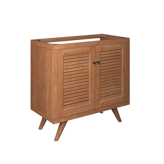 Modway - Birdie 36" Teak Wood Bathroom Vanity Cabinet (Sink Basin Not Included) by Modway  Bathroom Vanities Brown - EEI-5087-NAT