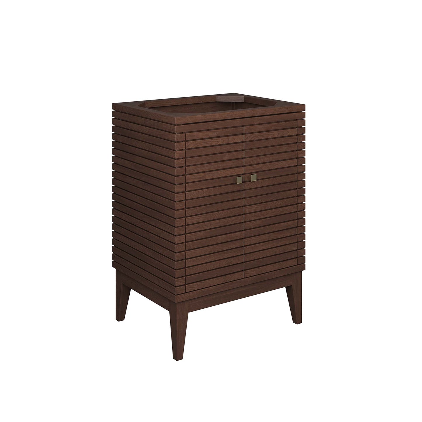 Modway - Ledger 24" Wood Bathroom Vanity Cabinet (Sink Basin Not Included) by Modway  Bathroom Vanities Brown - EEI-5088-WAL