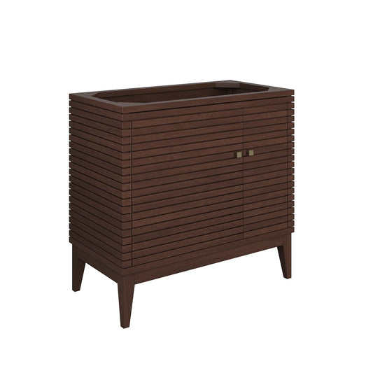 Modway - Ledger 36" Wood Bathroom Vanity Cabinet (Sink Basin Not Included) by Modway  Bathroom Vanities Brown - EEI-5089-WAL