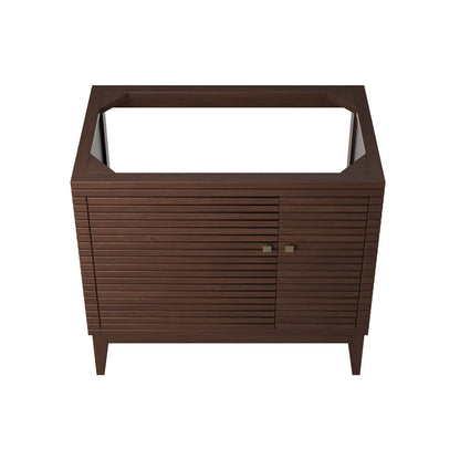 Modway - Ledger 36" Wood Bathroom Vanity Cabinet (Sink Basin Not Included) by Modway  Bathroom Vanities Brown - EEI-5089-WAL