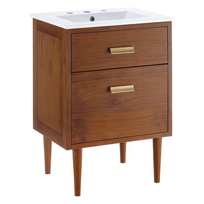 Modway - Cassia 24" Bathroom Vanity by Modway  Bathroom Vanities White - EEI-5108-NAT-WHI