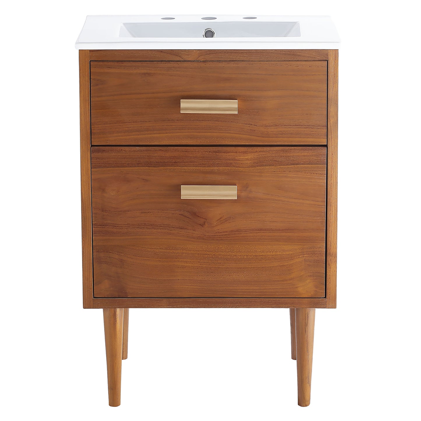 Modway - Cassia 24" Bathroom Vanity by Modway  Bathroom Vanities White - EEI-5108-NAT-WHI