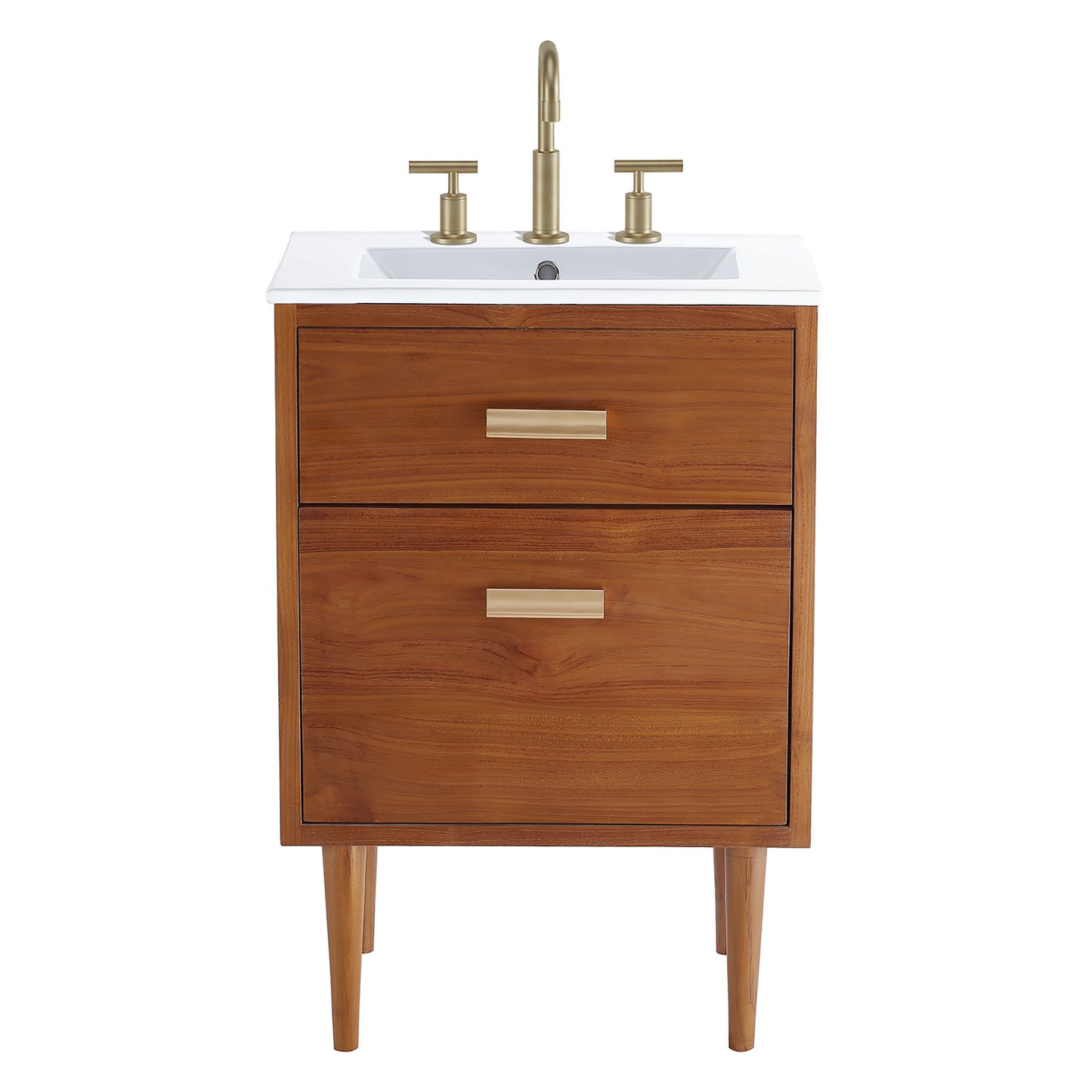 Modway - Cassia 24" Bathroom Vanity by Modway  Bathroom Vanities White - EEI-5108-NAT-WHI