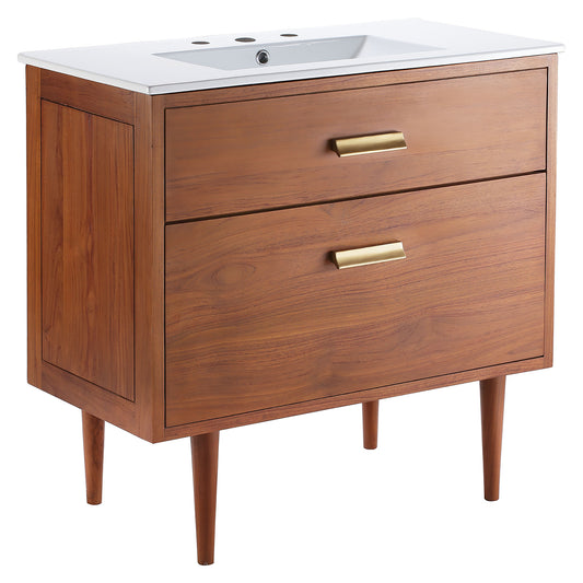 Modway - Cassia 36" Bathroom Vanity by Modway  Bathroom Vanities White - EEI-5109-NAT-WHI