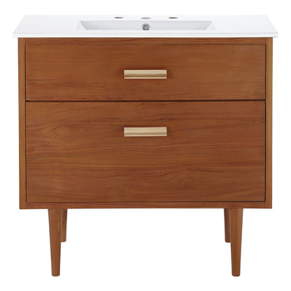 Modway - Cassia 36" Bathroom Vanity by Modway  Bathroom Vanities White - EEI-5109-NAT-WHI