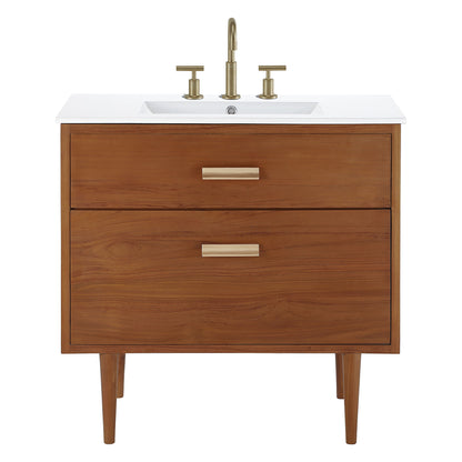 Modway - Cassia 36" Bathroom Vanity by Modway  Bathroom Vanities White - EEI-5109-NAT-WHI