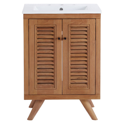 Modway - Birdie 24" Bathroom Vanity by Modway  Bathroom Vanities White - EEI-5112-NAT-WHI