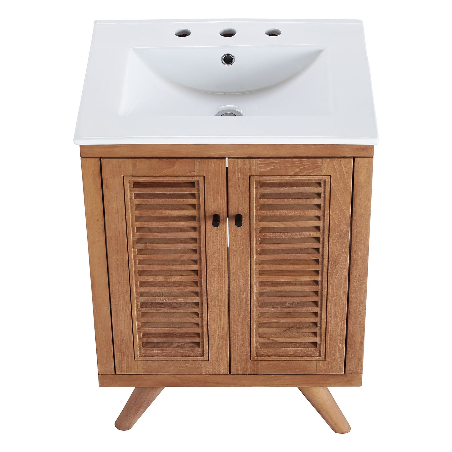 Modway - Birdie 24" Bathroom Vanity by Modway  Bathroom Vanities White - EEI-5112-NAT-WHI