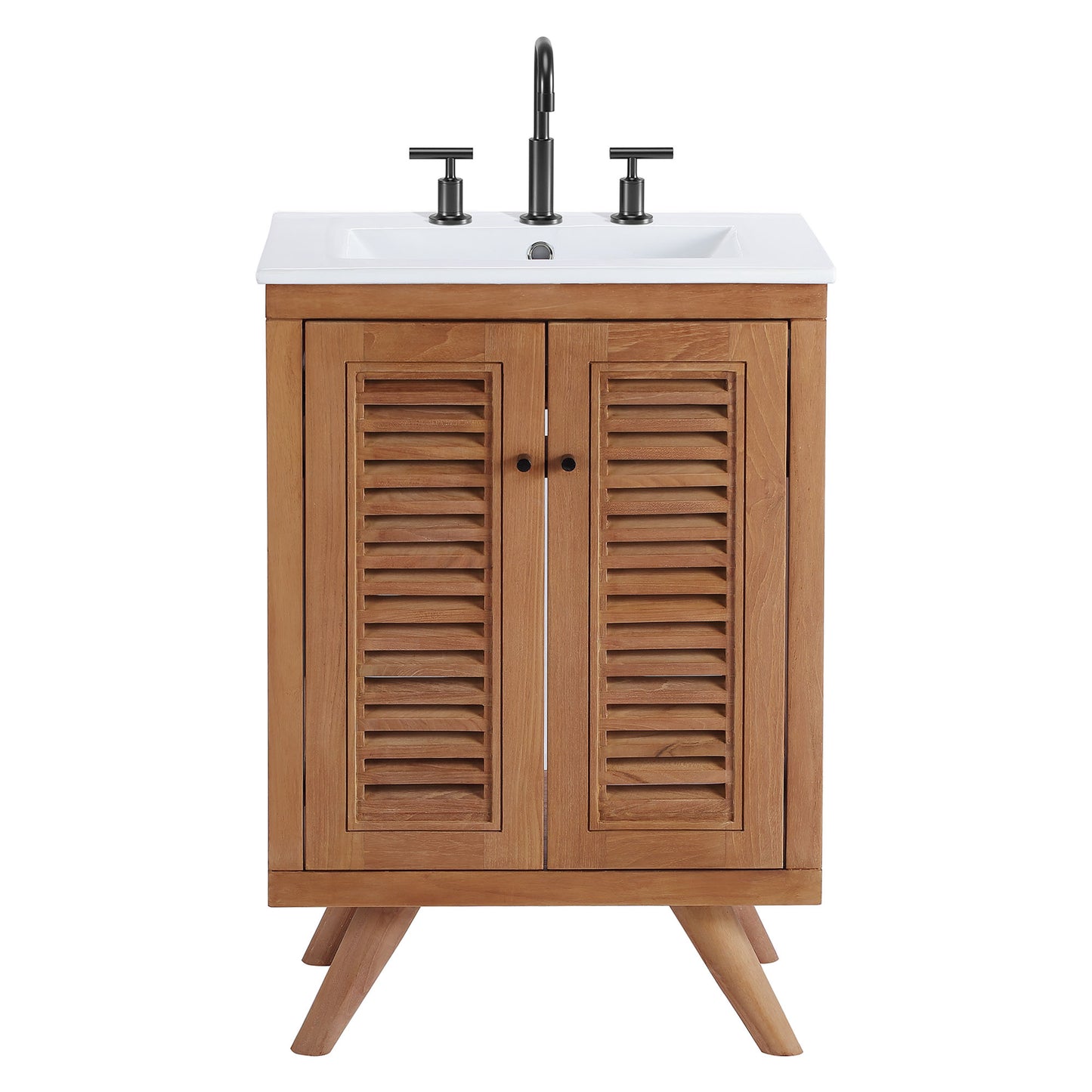 Modway - Birdie 24" Bathroom Vanity by Modway  Bathroom Vanities White - EEI-5112-NAT-WHI