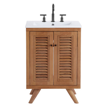 Modway - Birdie 24" Bathroom Vanity by Modway  Bathroom Vanities White - EEI-5112-NAT-WHI