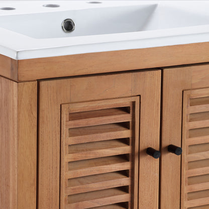 Modway - Birdie 24" Bathroom Vanity by Modway  Bathroom Vanities White - EEI-5112-NAT-WHI