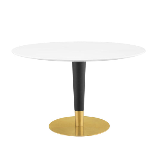 Modway Outlet Zinque 47" Dining Table by Modway  Bar and Dining Furniture Gold White - EEI-5136-GLD-WHI
