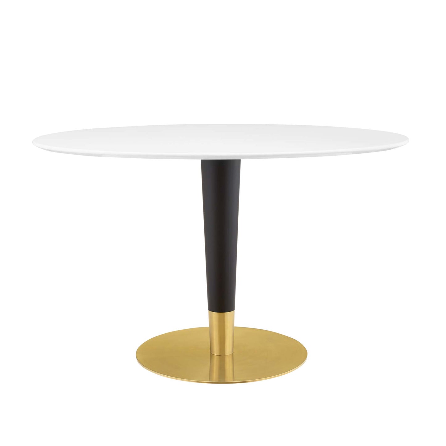 Modway Outlet Zinque 48" Oval Dining Table by Modway  Bar and Dining Furniture Gold White - EEI-5141-GLD-WHI