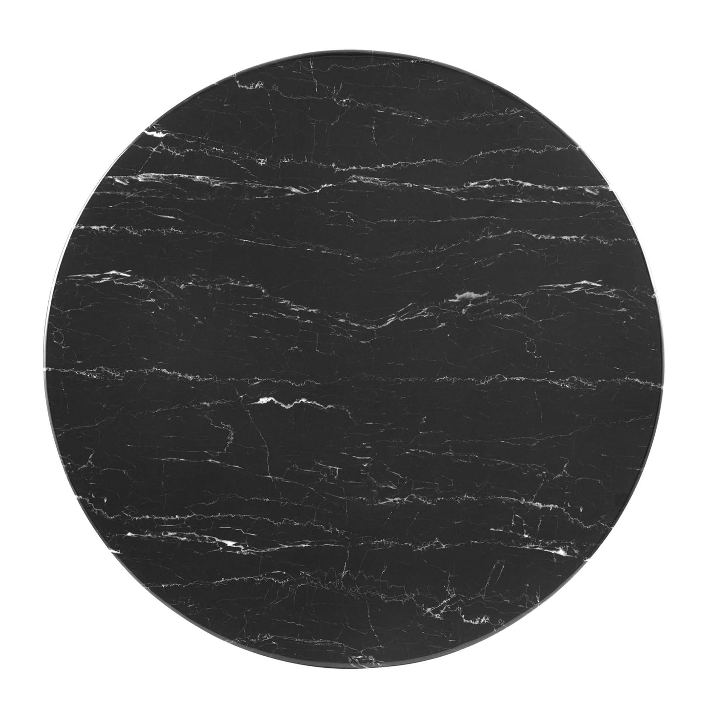 Modway Outlet Zinque 40" Artificial Marble Dining Table by Modway  Bar and Dining Furniture Gold Black - EEI-5148-GLD-BLK